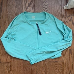 Nike Aqua Blue Half Zip-Up Jacket